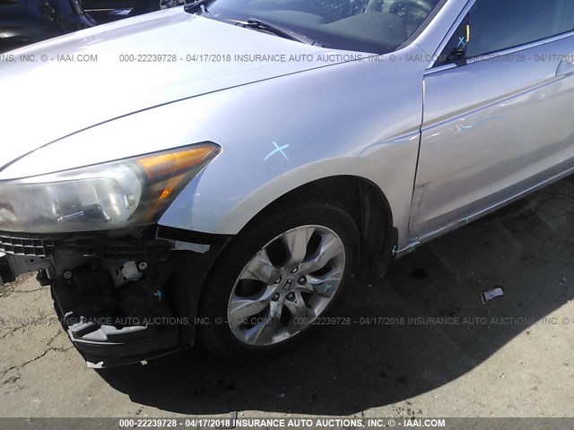 1HGCP26819A027086 - 2009 HONDA ACCORD EXL SILVER photo 6