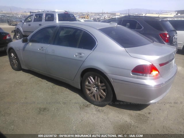 WBAGN63403DS43349 - 2003 BMW 745 LI ვერცხლისფერი ფოტო 3