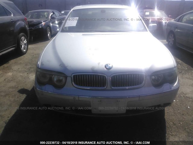 WBAGN63403DS43349 - 2003 BMW 745 LI SILVER photo 6