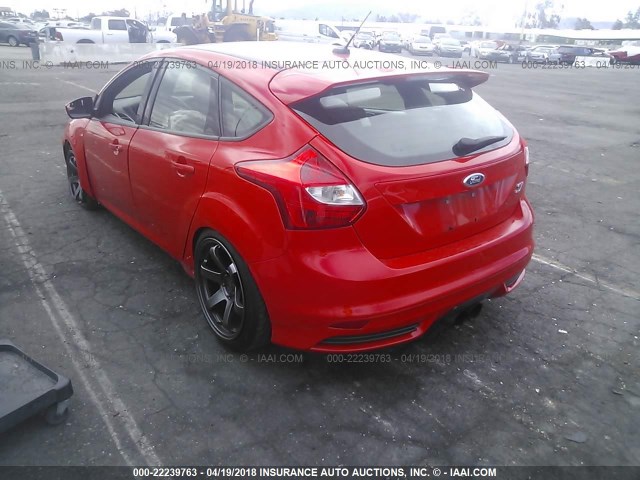 1FADP3L94DL288754 - 2013 FORD FOCUS ST RED photo 3
