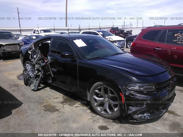 2C3CDXHG4FH825060 - 2015 DODGE CHARGER SXT BLACK photo 6