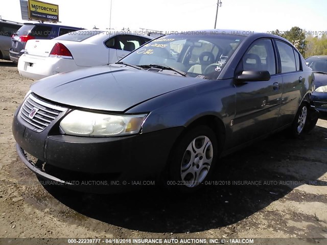 1G8AJ52F25Z152763 - 2005 SATURN ION LEVEL 2 GRAY photo 2