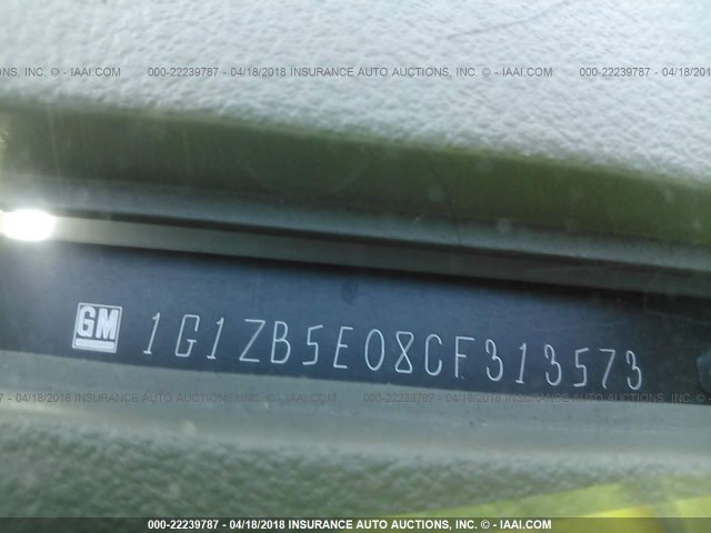 1G1ZB5E08CF313573 - 2012 CHEVROLET MALIBU LS 白色 照片 9