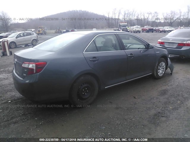 4T1BD1FK0CU059845 - 2012 TOYOTA CAMRY HYBRID/LE/XLE 灰色 照片 4