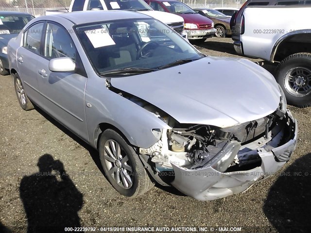 JM1BK32F871638586 - 2007 MAZDA 3 I SILVER photo 1