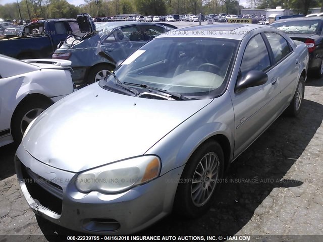 1C3EL46X25N555829 - 2005 CHRYSLER SEBRING Light Blue photo 2