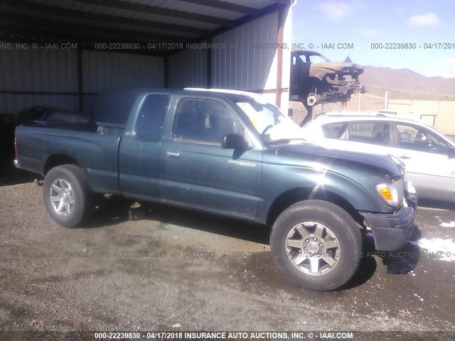 4TAWN72NXWZ034024 - 1998 TOYOTA TACOMA XTRACAB GREEN photo 1