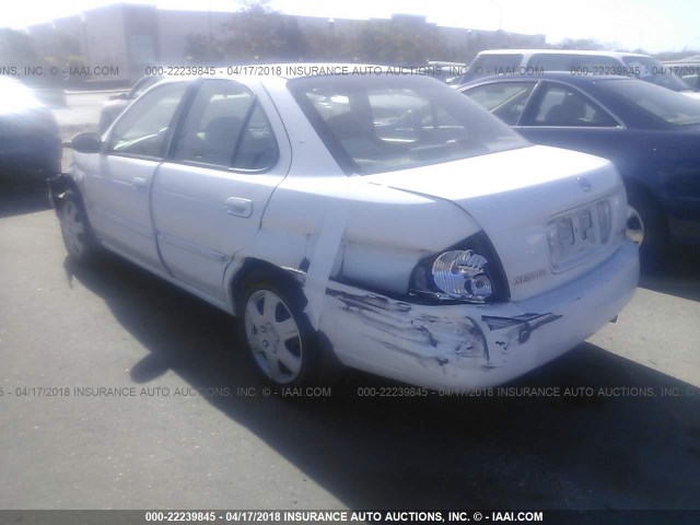 3N1CB51D65L517659 - 2005 NISSAN SENTRA 1.8/1.8S WHITE photo 3