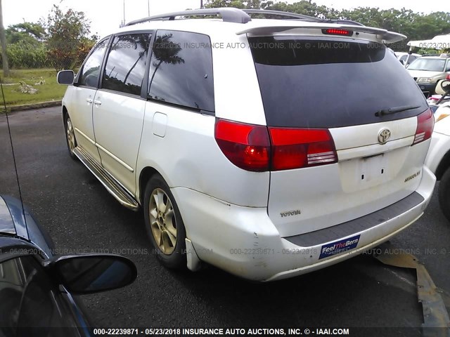 5TDZA22C04S030867 - 2004 TOYOTA SIENNA XLE/XLE LIMITED WHITE photo 3