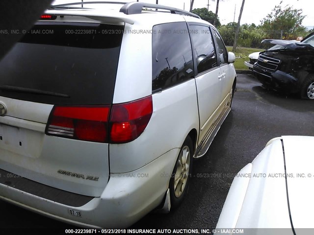 5TDZA22C04S030867 - 2004 TOYOTA SIENNA XLE/XLE LIMITED WHITE photo 4