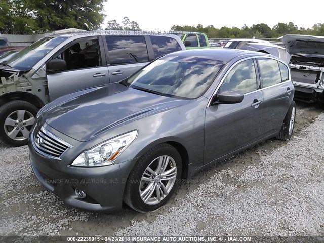 JN1CV6AP8DM725442 - 2013 INFINITI G37 JOURNEY/SPORT GRAY photo 2