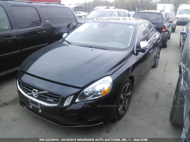 YV1902FH7D2197446 - 2013 VOLVO S60 T6 Czarny zdjęcie 2