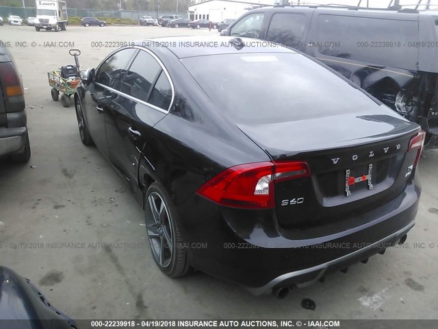 YV1902FH7D2197446 - 2013 VOLVO S60 T6 Czarny zdjęcie 3