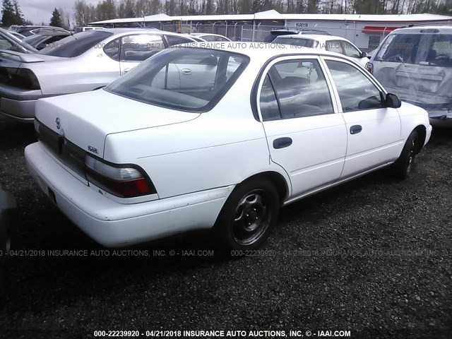 1NXBA02E1VZ630667 - 1997 TOYOTA COROLLA CE WHITE photo 4