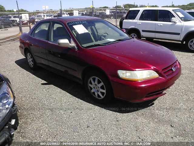 1HGCG66862A004948 - 2002 HONDA ACCORD EX/SE RED photo 1