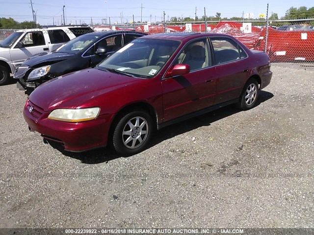 1HGCG66862A004948 - 2002 HONDA ACCORD EX/SE RED photo 2