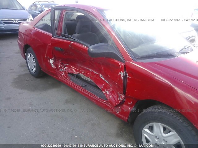 1HGEM21335L028641 - 2005 HONDA CIVIC DX VP RED photo 6