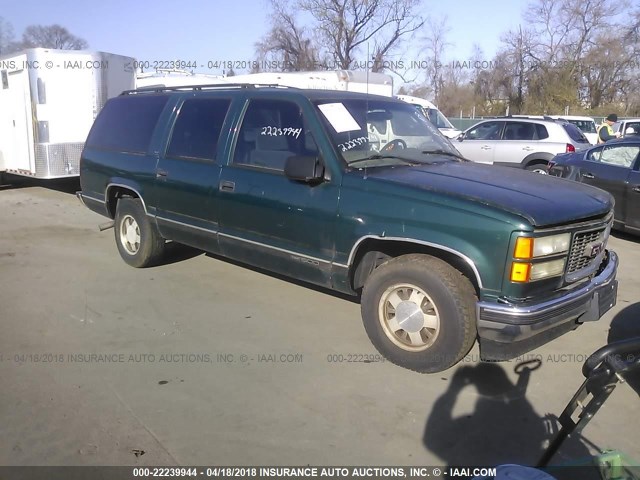 3GKEC16R3XG541918 - 1999 GMC SUBURBAN C1500 GREEN photo 1