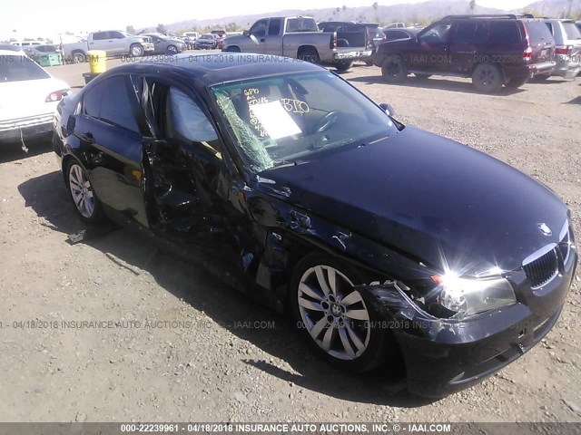 WBAVC53577FZ73186 - 2007 BMW 328 I SULEV BLACK photo 1