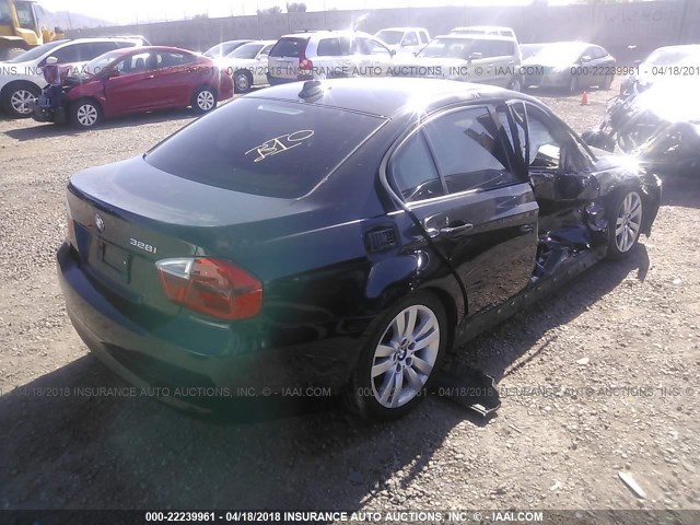 WBAVC53577FZ73186 - 2007 BMW 328 I SULEV BLACK photo 4