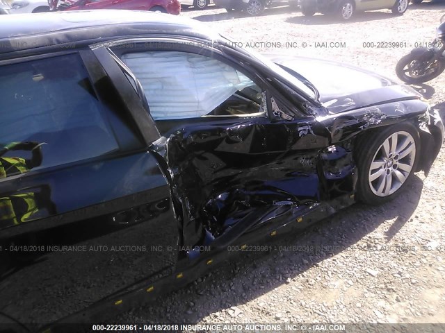 WBAVC53577FZ73186 - 2007 BMW 328 I SULEV BLACK photo 6