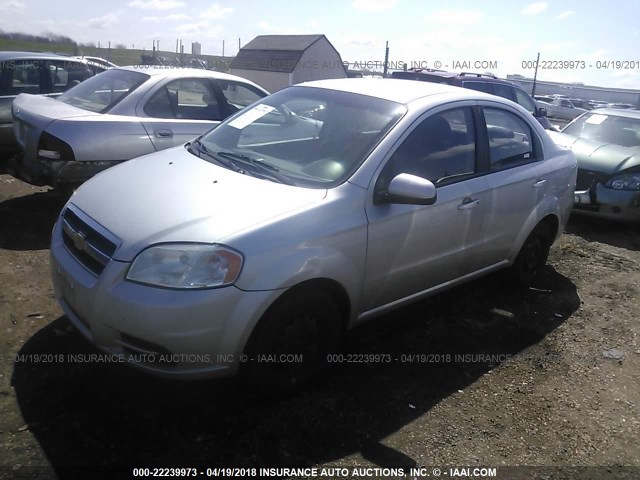 KL1TD5DE9BB215654 - 2011 CHEVROLET AVEO LS/LT SILVER photo 2