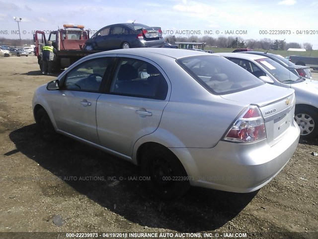 KL1TD5DE9BB215654 - 2011 CHEVROLET AVEO LS/LT SILVER photo 3