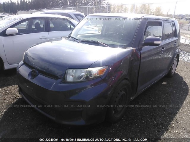 JTLZE4FE2B1139213 - 2011 TOYOTA SCION XB BLUE photo 2