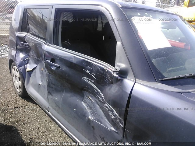 JTLZE4FE2B1139213 - 2011 TOYOTA SCION XB BLUE photo 6