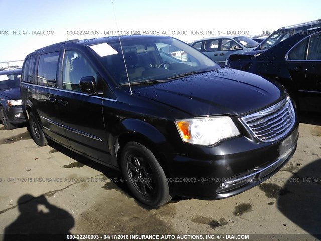 2A4RR5DG0BR613076 - 2011 CHRYSLER TOWN & COUNTRY TOURING BLACK photo 1