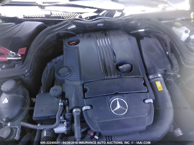 WDDGF4HB1CR192416 - 2012 MERCEDES-BENZ C 250 BLACK photo 10