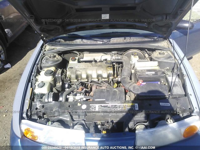 1G8ZH528X1Z212671 - 2001 SATURN SL1 BLUE photo 10