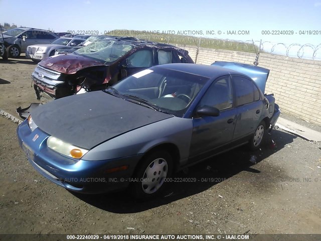 1G8ZH528X1Z212671 - 2001 SATURN SL1 BLUE photo 2