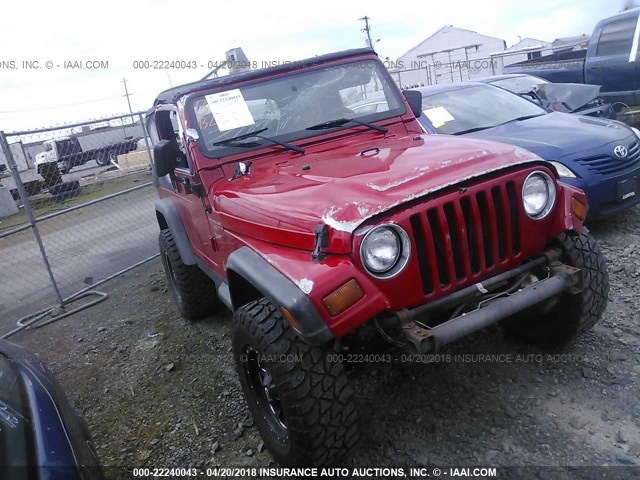 1J4FY19S7XP448339 - 1999 JEEP WRANGLER / TJ SPORT RED photo 1