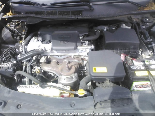 4T4BF1FK3CR257092 - 2012 TOYOTA CAMRY SE/LE/XLE BLACK photo 10