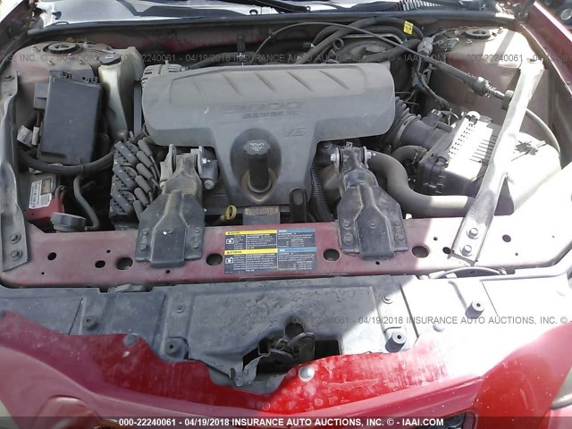 2G2WP552181125350 - 2008 PONTIAC GRAND PRIX Qırmızı foto 10