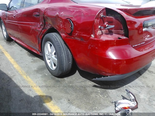 2G2WP552181125350 - 2008 PONTIAC GRAND PRIX Qırmızı foto 6