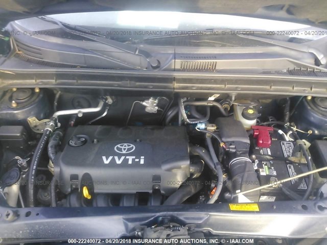JTLKT324350192978 - 2005 TOYOTA SCION XB BLUE photo 10