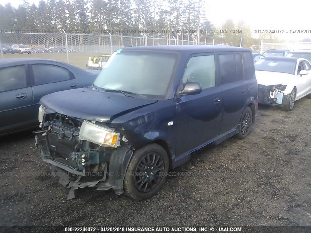 JTLKT324350192978 - 2005 TOYOTA SCION XB BLUE photo 2