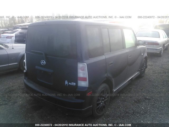 JTLKT324350192978 - 2005 TOYOTA SCION XB BLUE photo 4