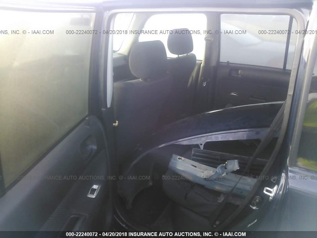 JTLKT324350192978 - 2005 TOYOTA SCION XB BLUE photo 8