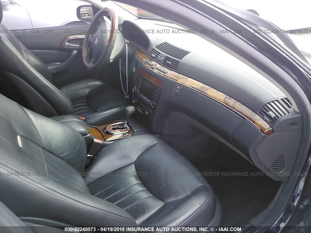 WDBNG74J13A324696 - 2003 MERCEDES-BENZ S 55 AMG BLACK photo 5