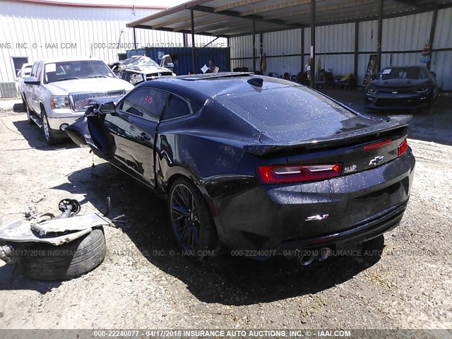1G1FK1R63H0202188 - 2017 CHEVROLET CAMARO ZL1 黑色 照片 3
