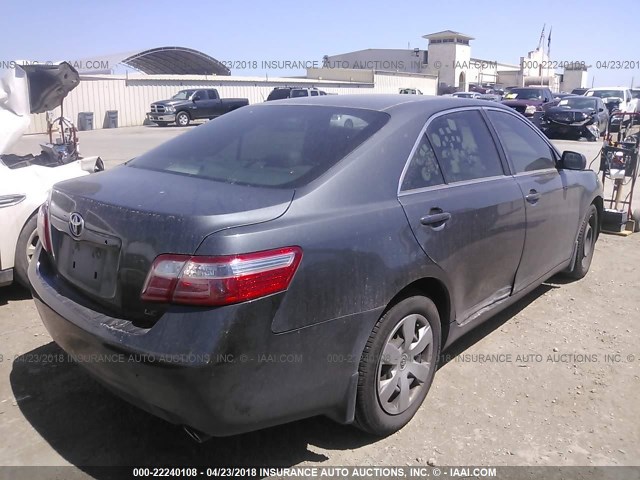 4T1BK46K97U507884 - 2007 TOYOTA CAMRY NEW GENERAT LE/XLE/SE GRAY photo 4