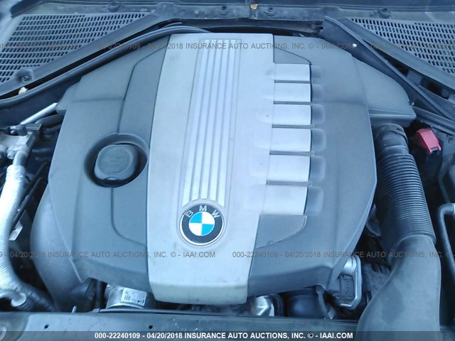 5UXFF03599LJ97180 - 2009 BMW X5 XDRIVE35D Szary zdjęcie 10