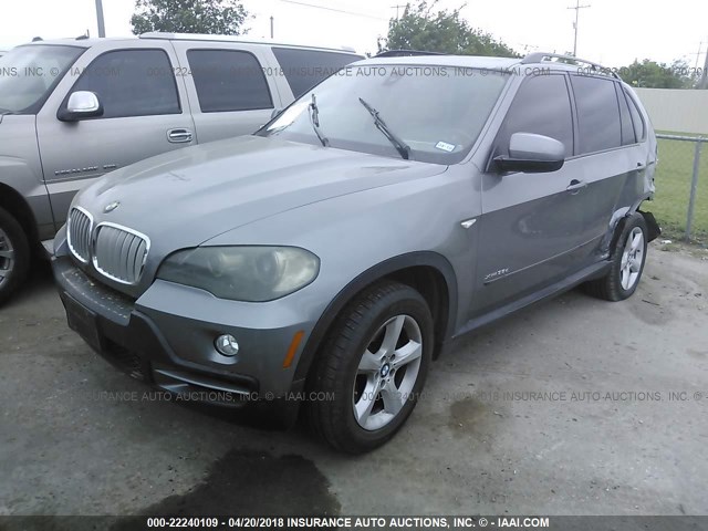 5UXFF03599LJ97180 - 2009 BMW X5 XDRIVE35D Szary zdjęcie 2