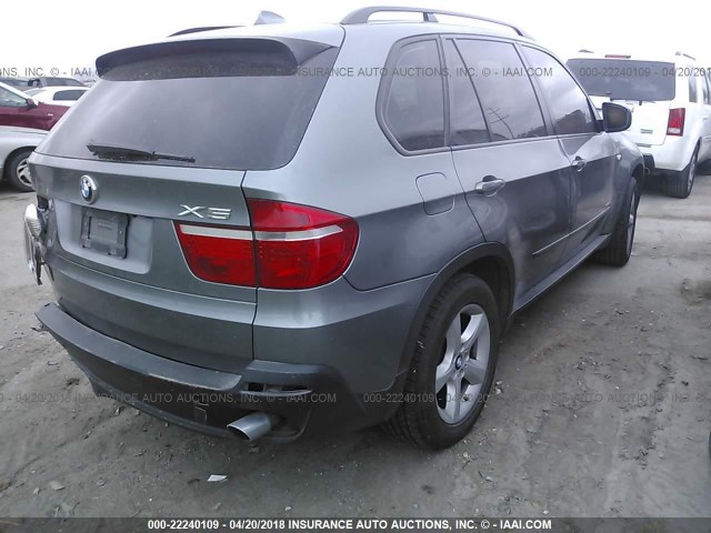 5UXFF03599LJ97180 - 2009 BMW X5 XDRIVE35D Szary zdjęcie 4