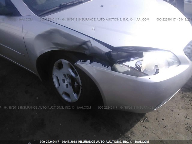 1G2ZF55B564230281 - 2006 PONTIAC G6 SE SILVER photo 6