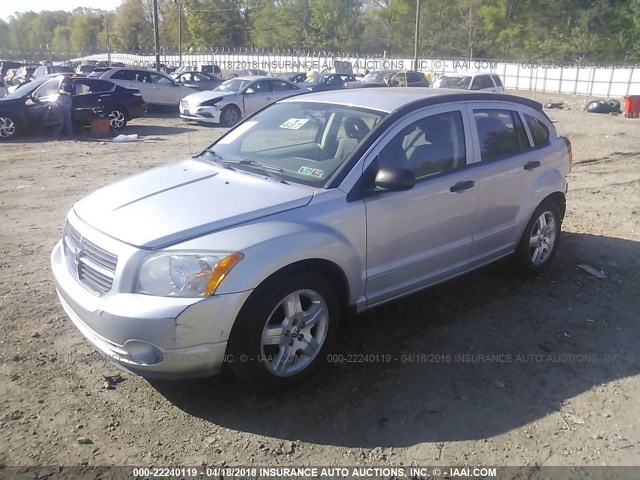 1B3HB48B37D154183 - 2007 DODGE CALIBER SXT SILVER photo 2