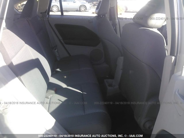 1B3HB48B37D154183 - 2007 DODGE CALIBER SXT SILVER photo 8